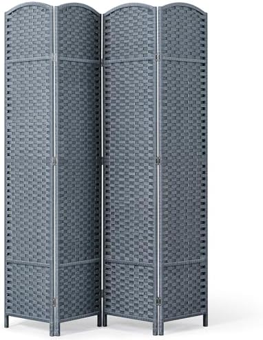 Room Divider Screen - Outdoor Privacy Screen 4-Panel Folding Room