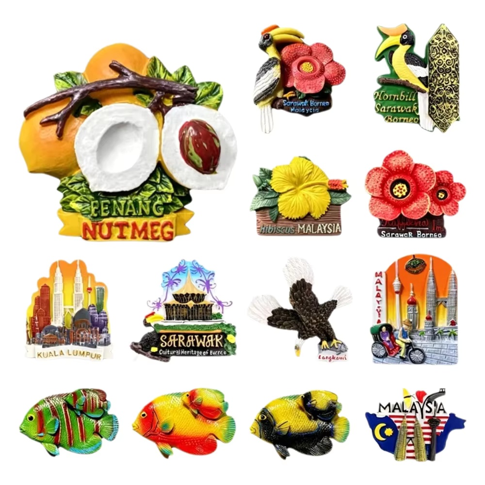 Home Decor Kuala Lumpur - 3D Malaysia Fridge Magnets, Kuala Lumpur