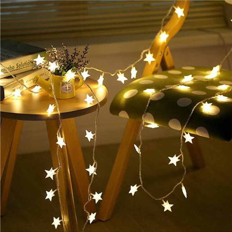 String Curtain Light - 6M 40Led Lights Outdoor Decoration String