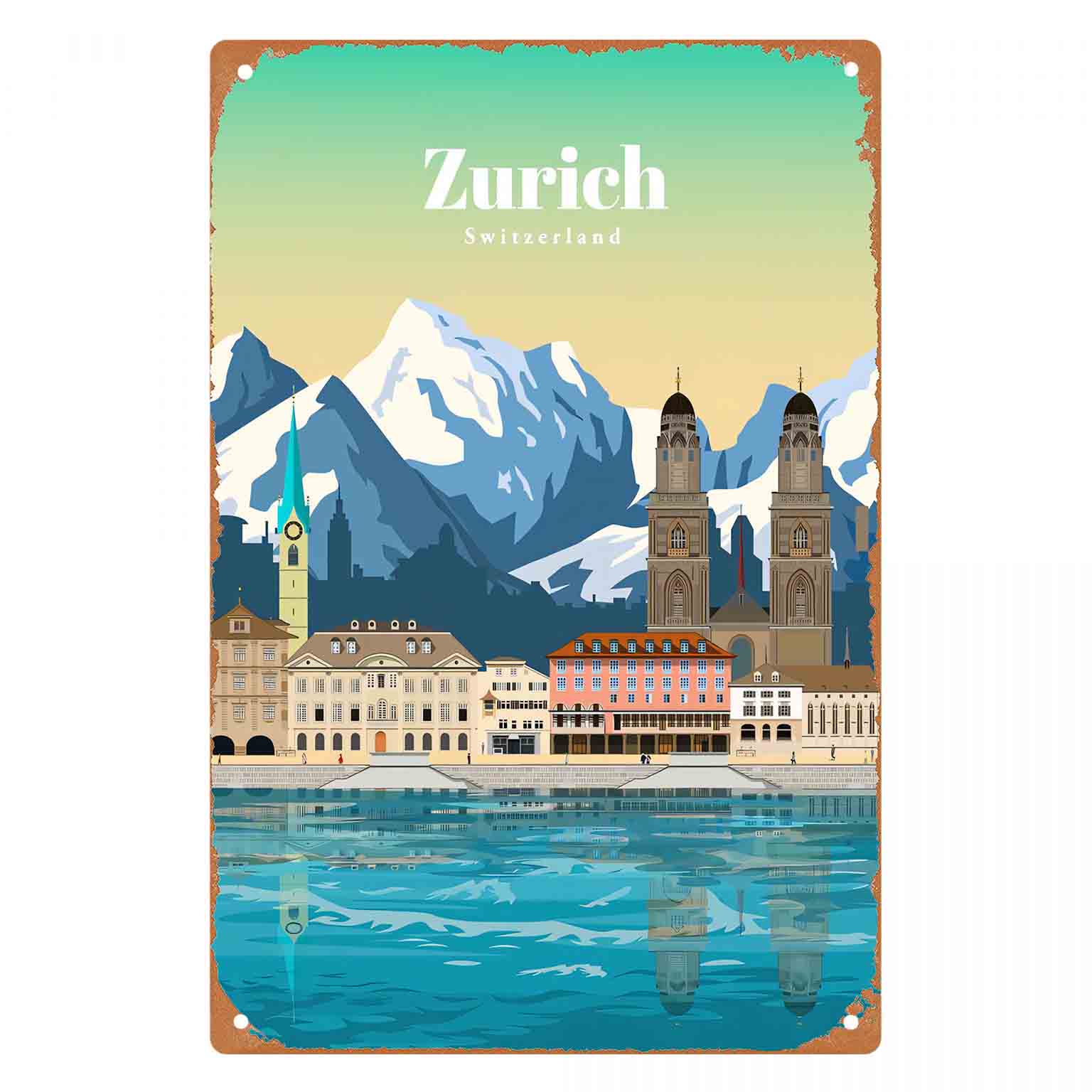 Home Decor Zurich - 2D FLAT 1pc 