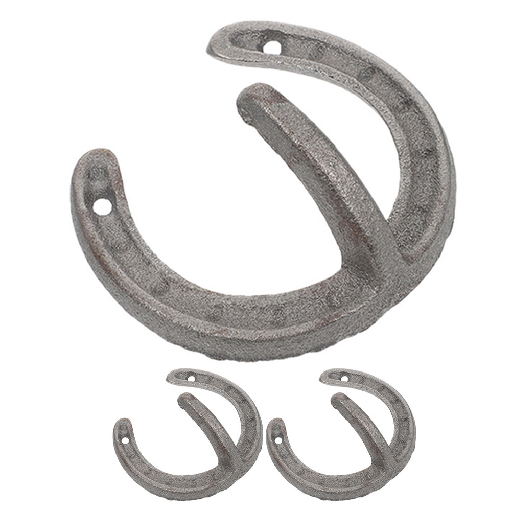 Home Decor Organizer - 3Pcs Horseshoe Shape Wall Hook Iron