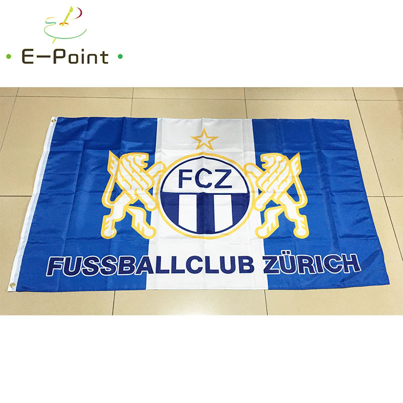 Home Decor Zurich - FC Zürich Flag 3ft*5ft (90*150cm) Size