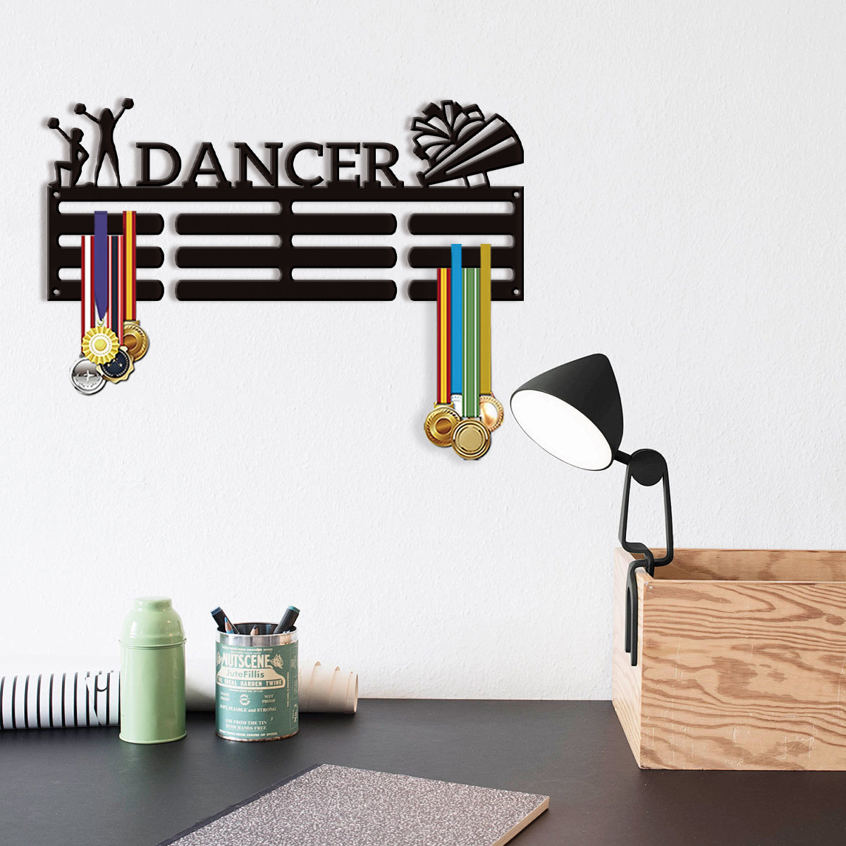 Home Decor Organizer - 1 medal storage rack, customized name,