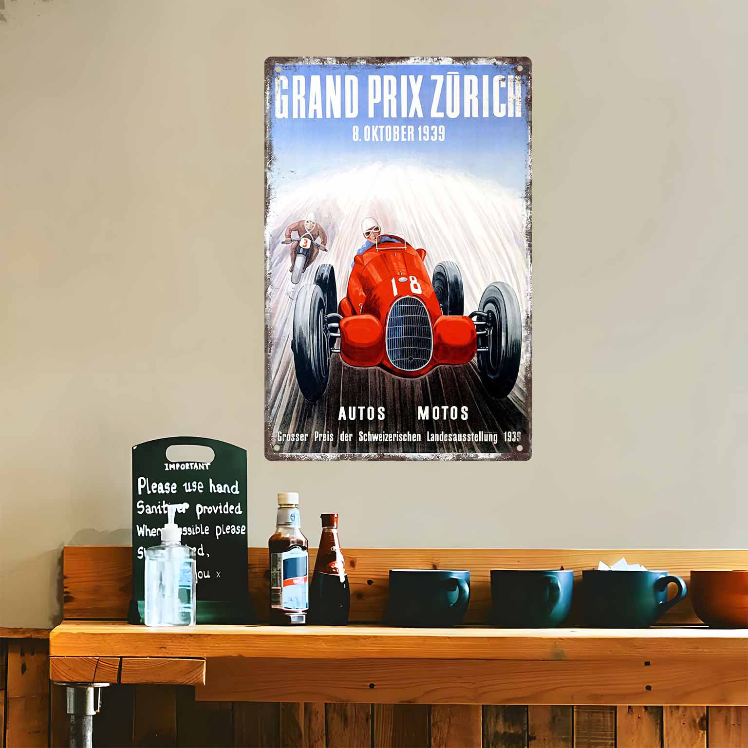 2D FLAT 1pc Grand Prix Zurich  - Home Decor Zurich recension och pris
