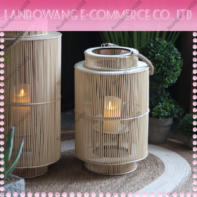 Nordic Handwoven Wind Lantern  - Home Decor Rattan recension och pris