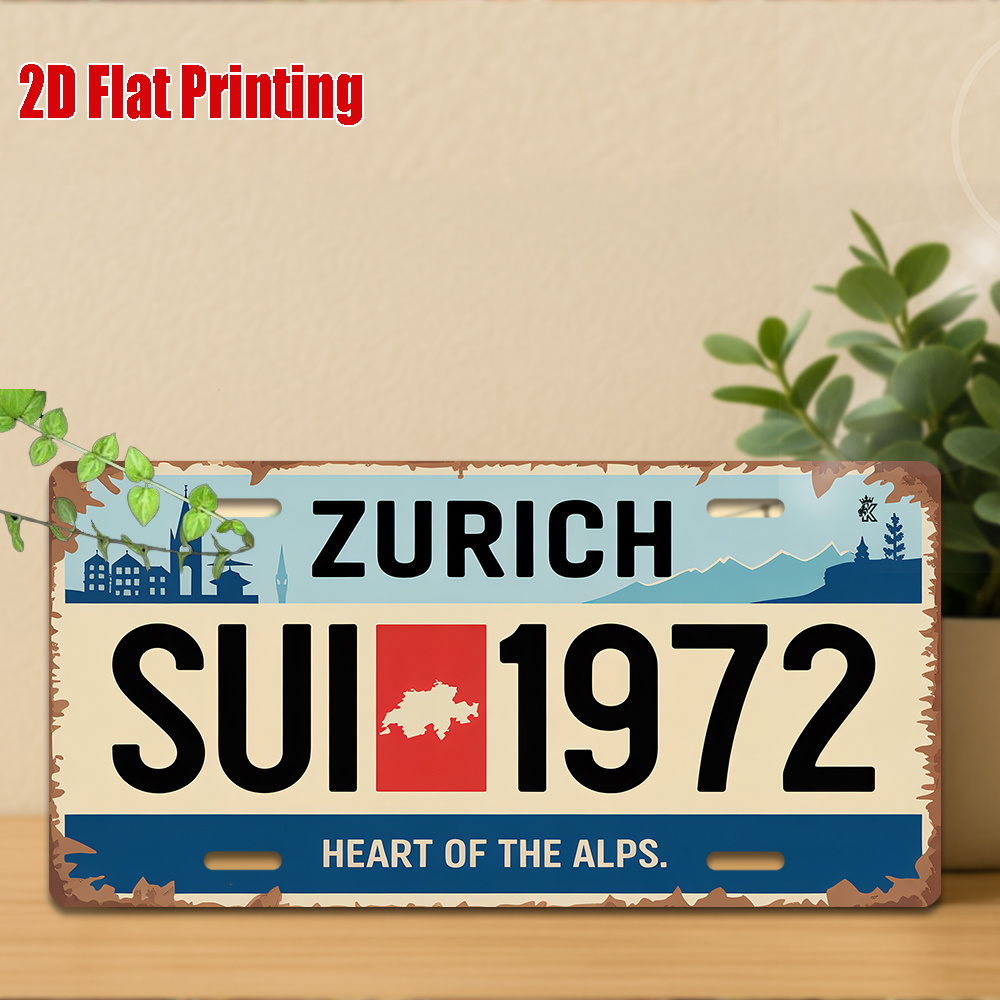 AL Sign - Vintage Durable Meta - Home Decor Zurich recension och pris
