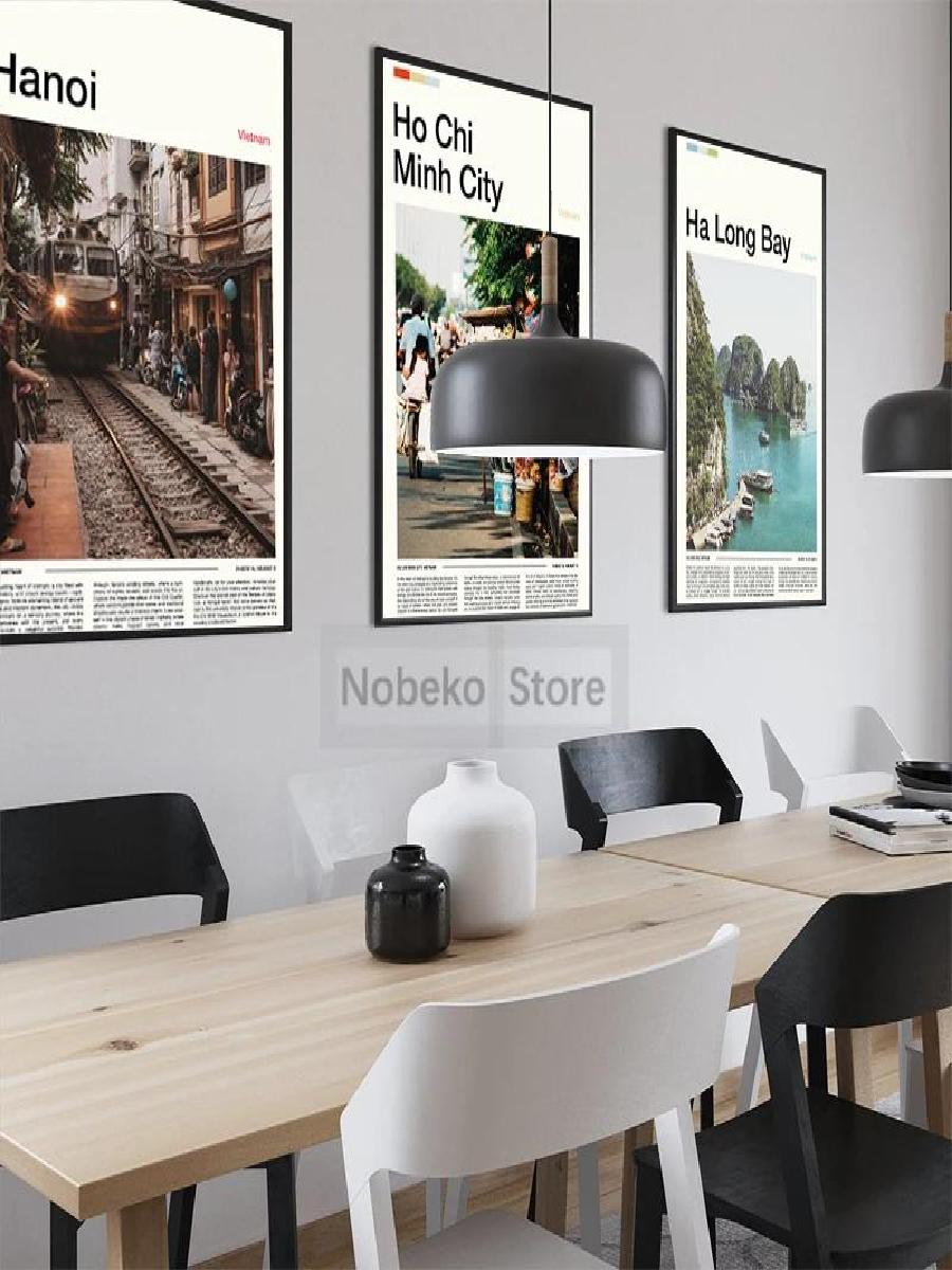 Vietnam Travel Posters Canvas  - Home Decor Vietnam recension och pris