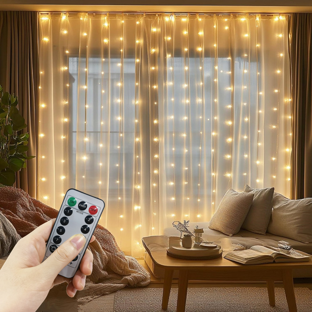 3/4/6m Fairy Lamp with 8 Mode  - String Curtain Light recension och pris