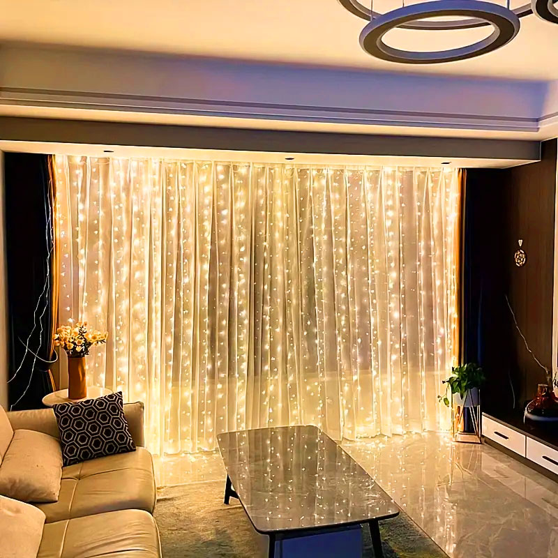 USB LED Curtain String Lights  - String Curtain Light recension och pris