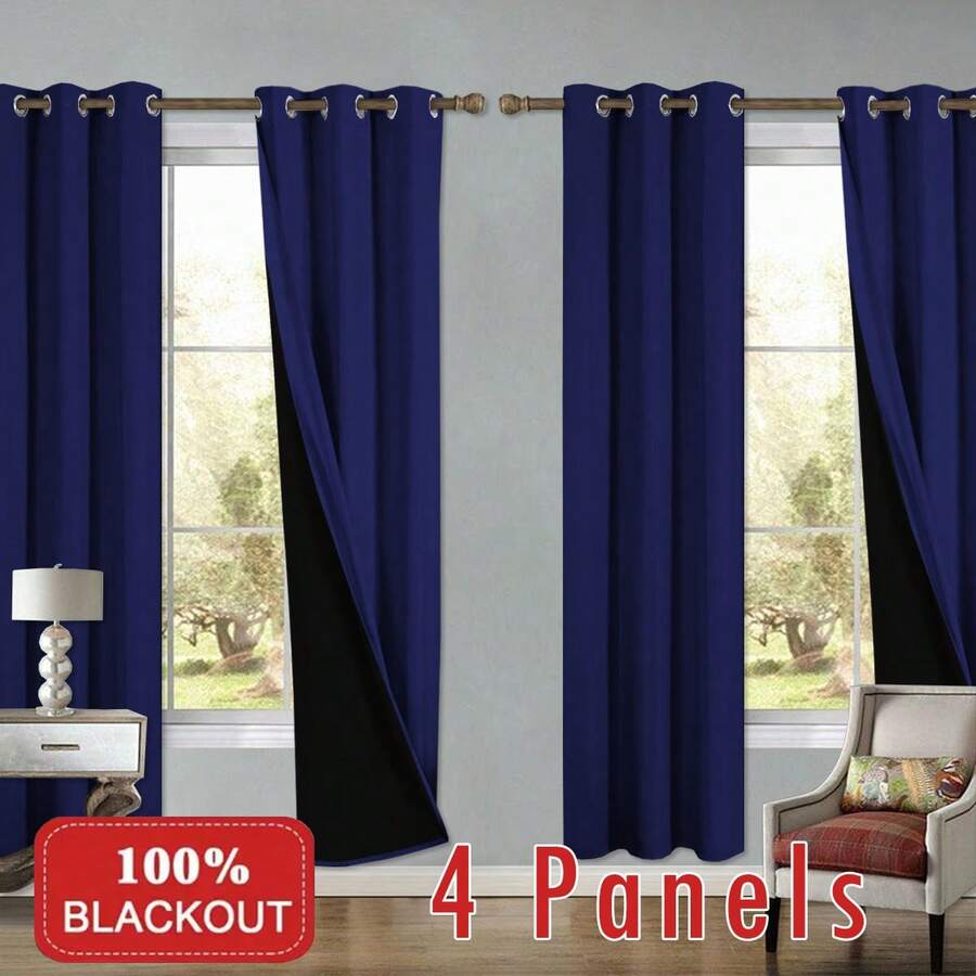 4 Panels 100% Blackout Curtain - Blackout Curtains recension och pris