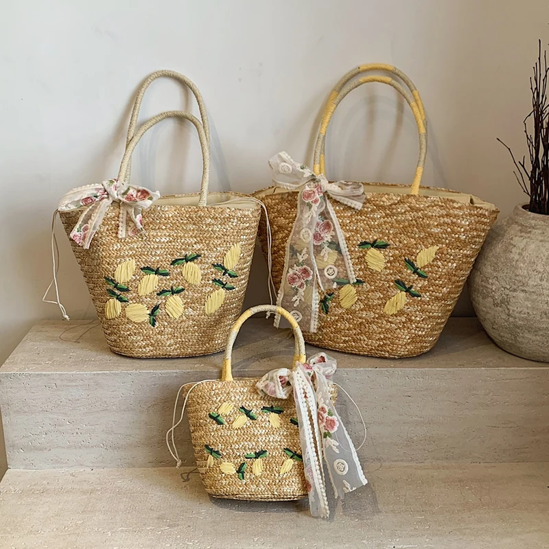 Large Capacity Beach Shoulder  - Home Decor Rattan recension och pris