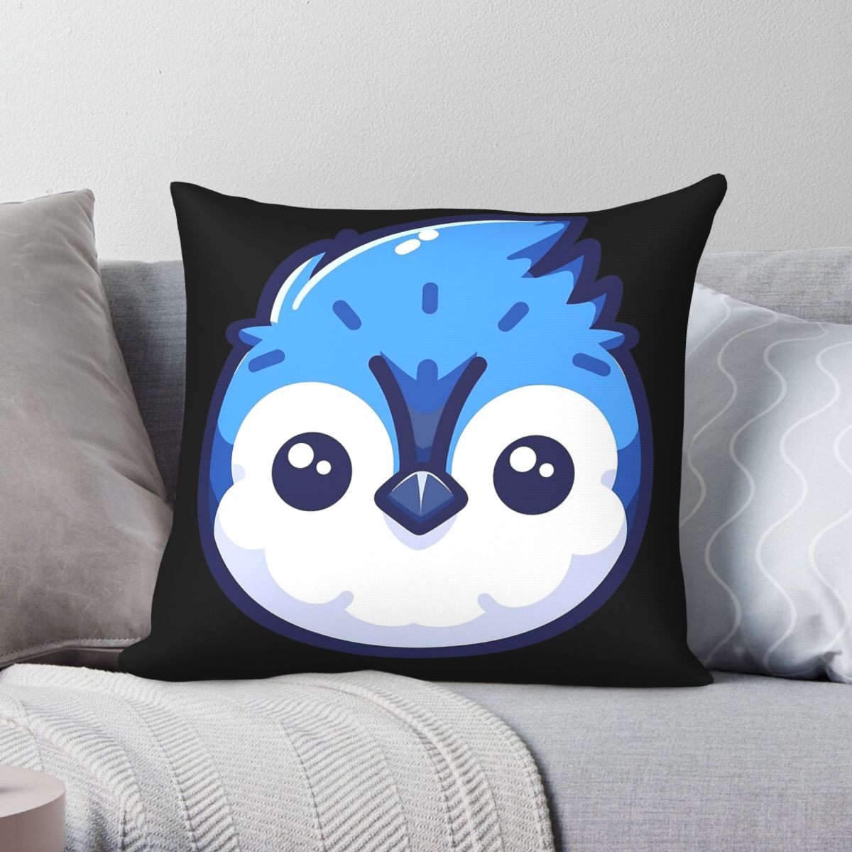 Cute Vectoral Blue Jay Face Sq - Home Decor Vector recension och pris
