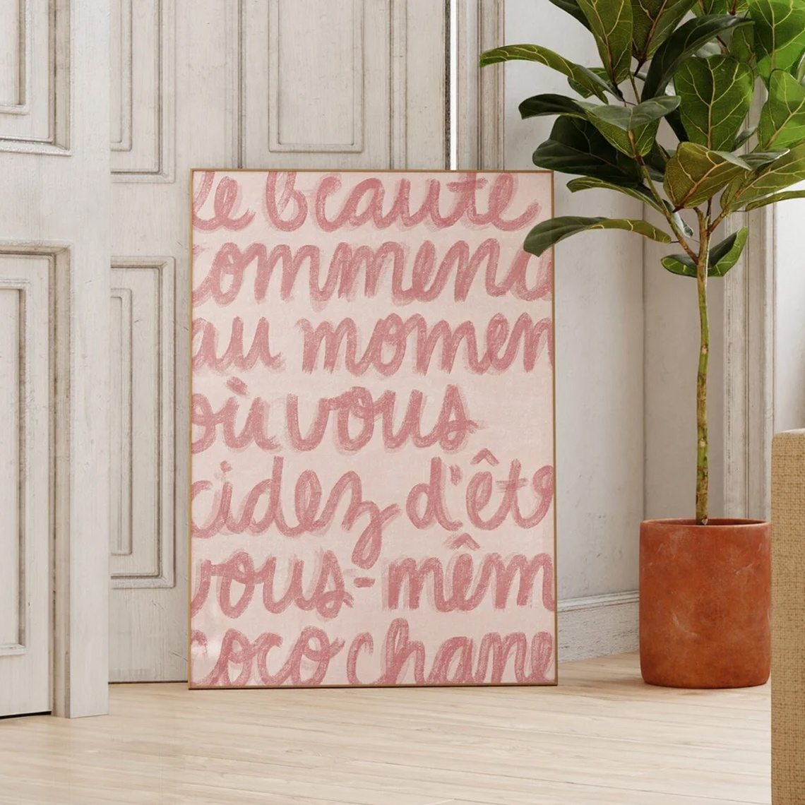 1pc Simple Trendy Text Printin - Home Decor Vietnam recension och pris