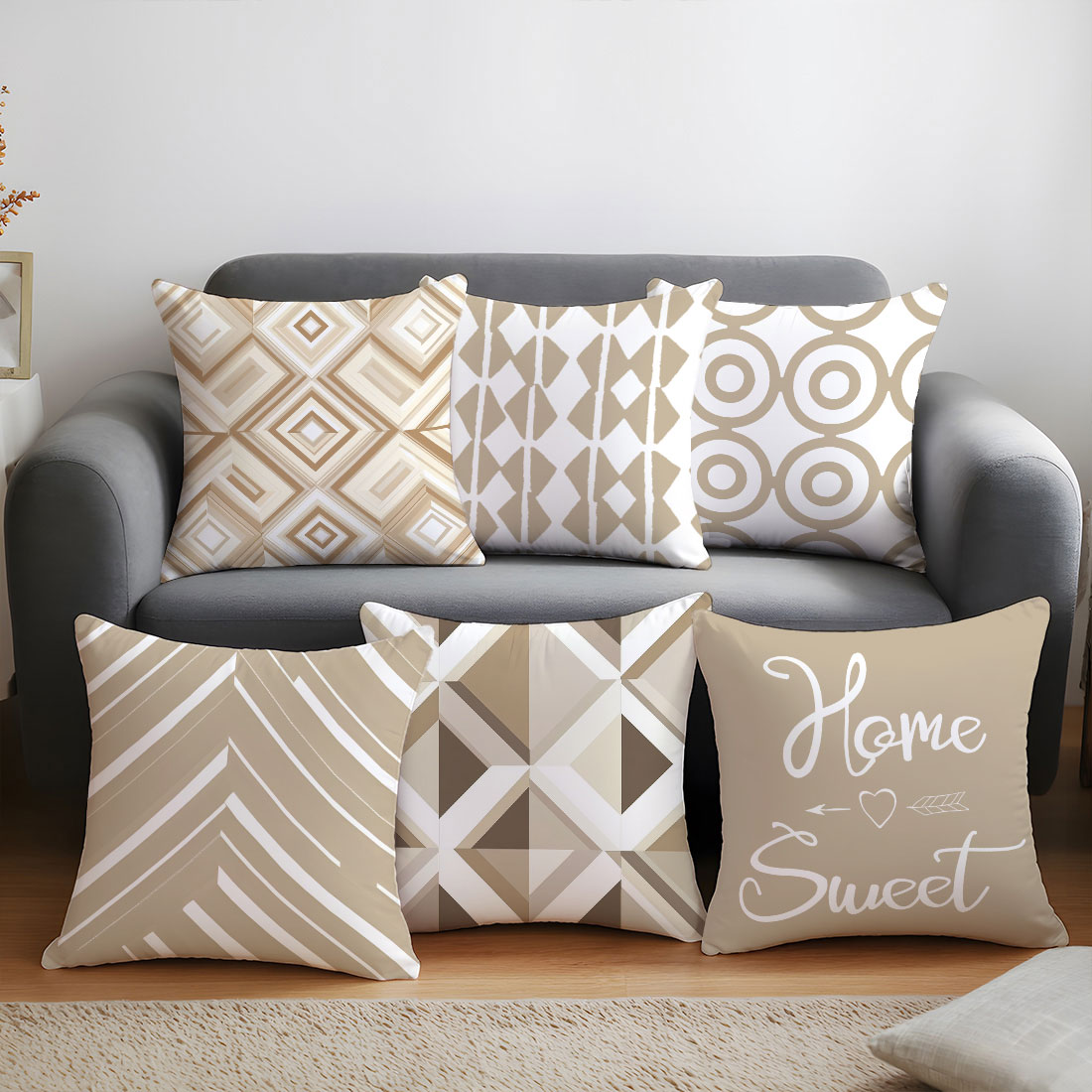 45x45cm Light Coffee Color Vec - Home Decor Vector recension och pris
