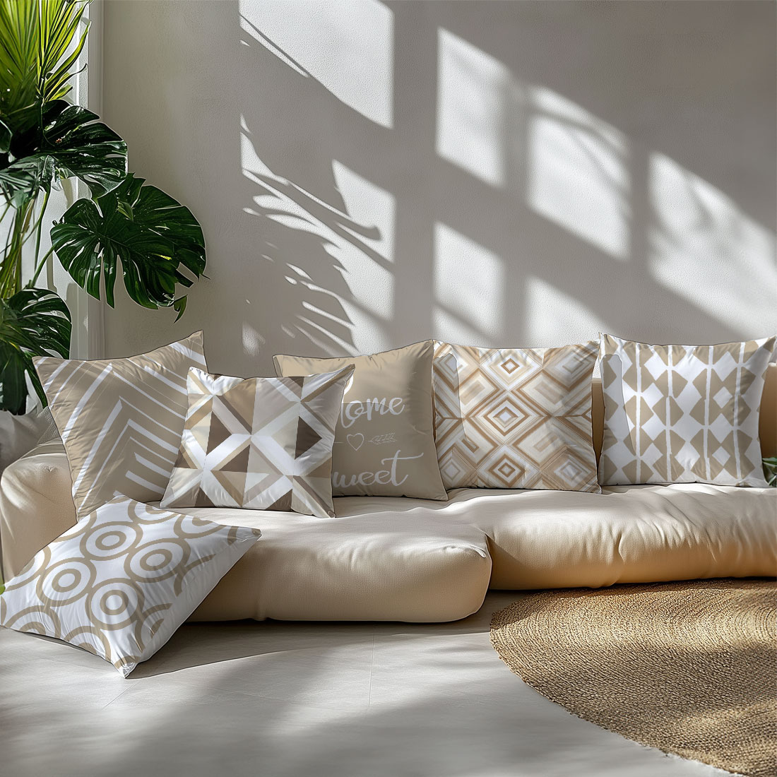 45x45cm Light Coffee Color Vec - Home Decor Vector recension och pris