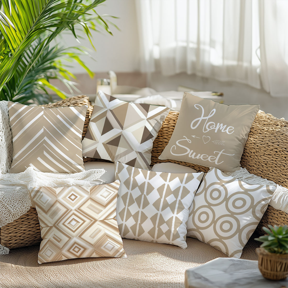 45x45cm Light Coffee Color Vec - Home Decor Vector recension och pris