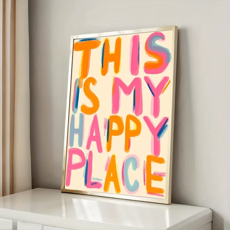 Modern This Is My Happy Place  - Home Decor Nz recension och pris