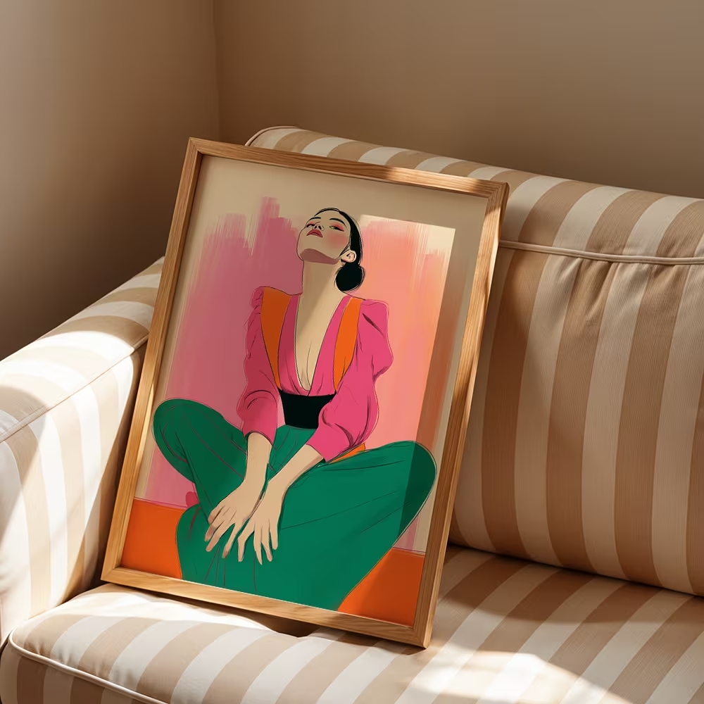 Modern,Retro Pluralistic Femin - Home Decor Nz recension och pris
