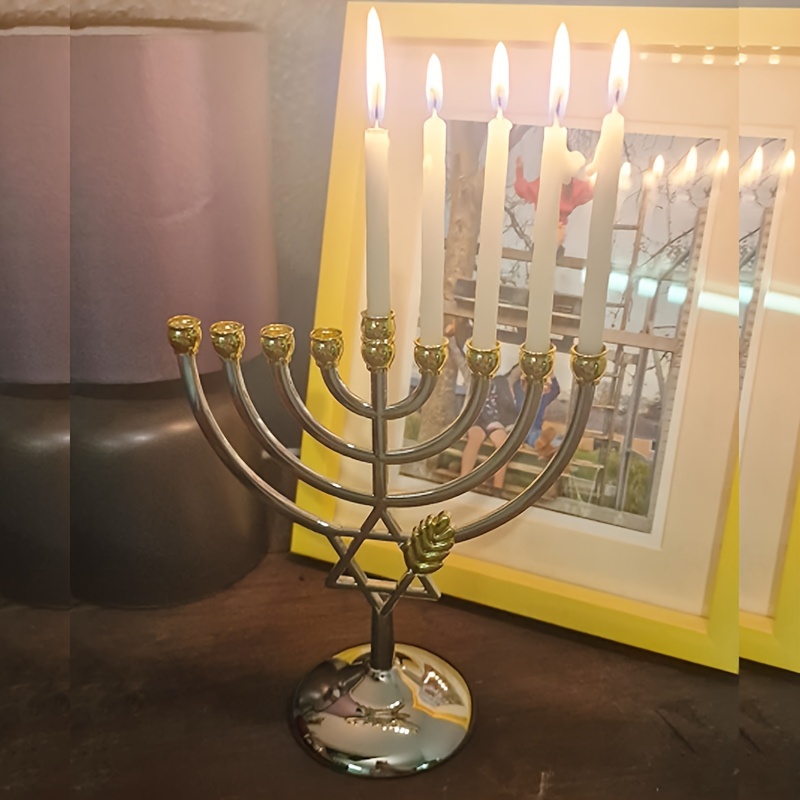 Hanukkah Menorah 9 Branch Cand - Home Decor Gift recension och pris