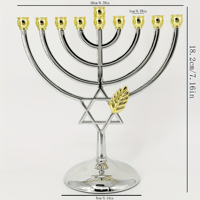Hanukkah Menorah 9 Branch Cand - Home Decor Gift recension och pris