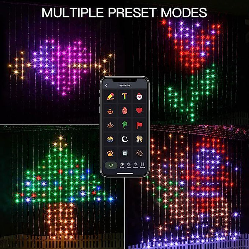 Festive LED Curtain Fairy Ligh - String Curtain Light recension och pris