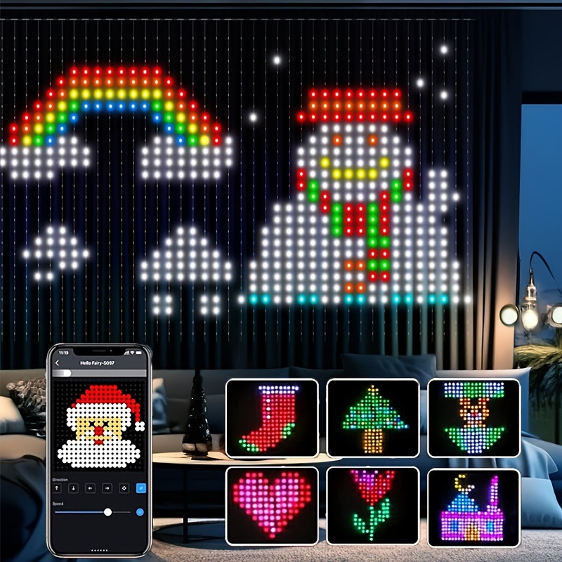 Festive LED Curtain Fairy Ligh - String Curtain Light recension och pris