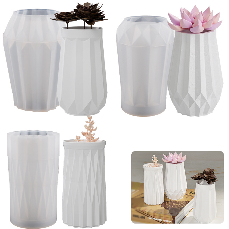 Round Diamond Vase Silicone Mo - Home Decor Vase With Flowers recension och pris