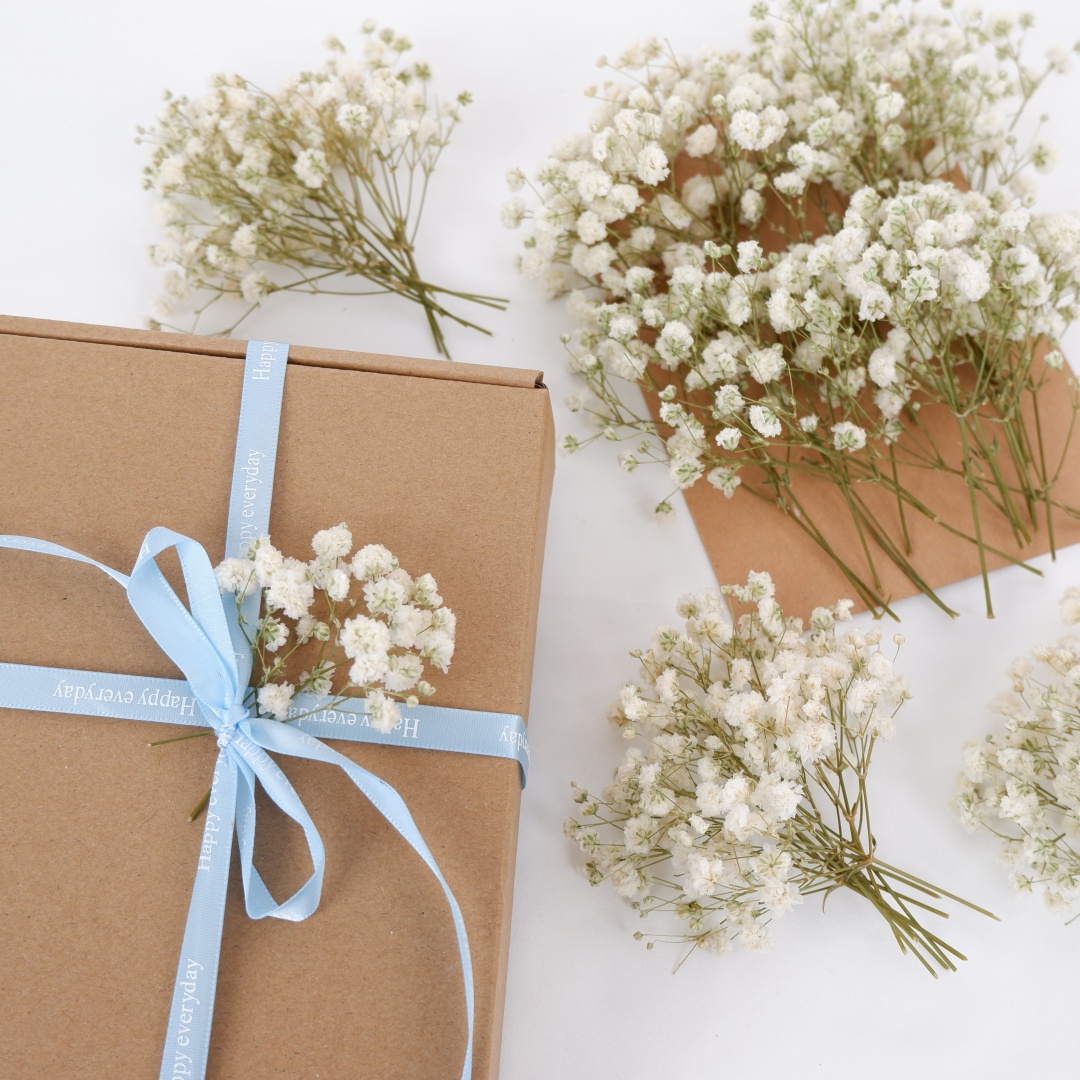 Dried Flowers White Mini Dried - Home Decor Vase With Flowers recension och pris