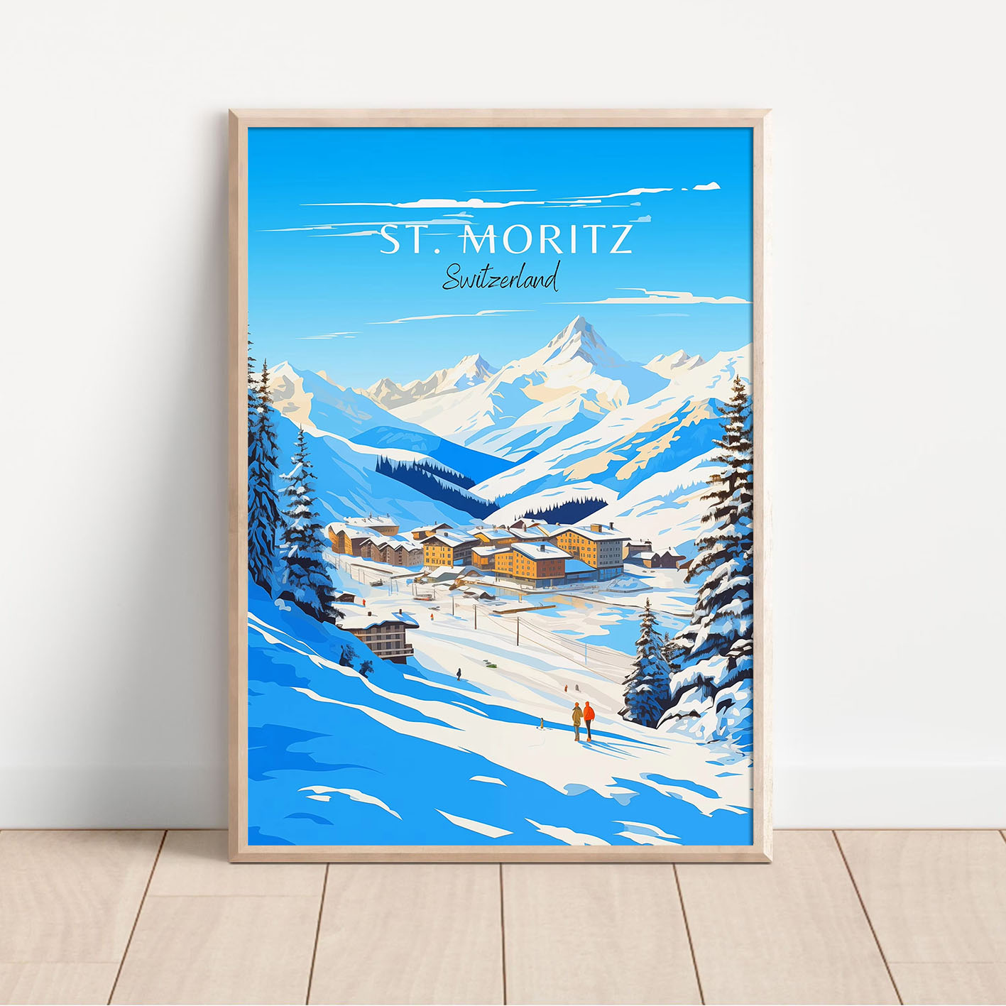 Swiss Alps Winter Landscape Ca - Home Decor Zurich recension och pris