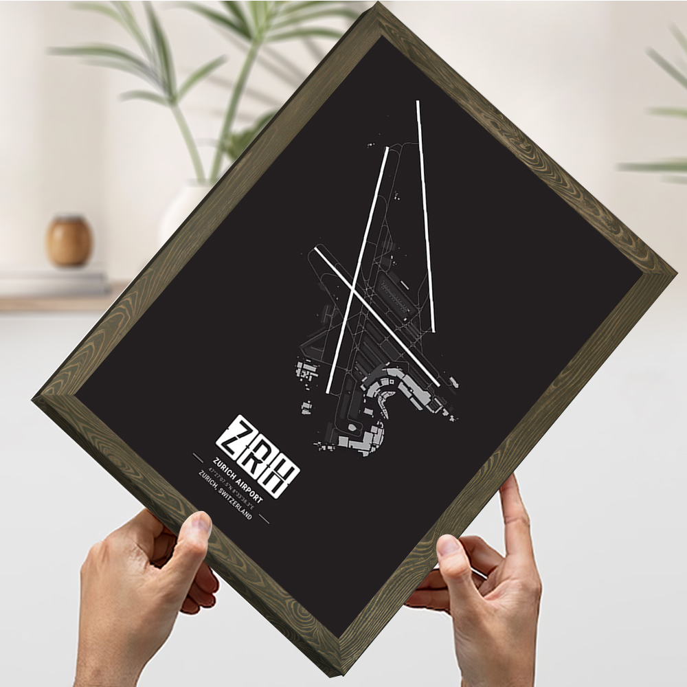 Zurich Airport Map Printing Po - Home Decor Zurich recension och pris