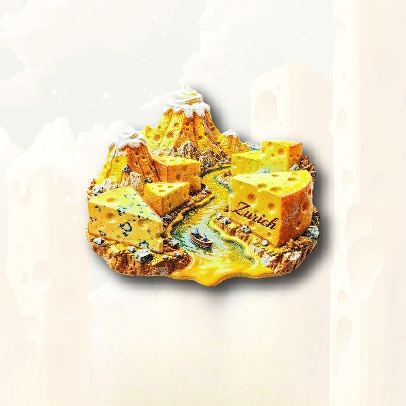Zurich Cheese Fridge Magnet -  - Home Decor Zurich recension och pris