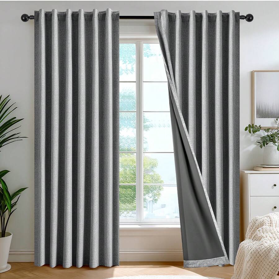 2 Panels Blackout Curtains Bac - Blackout Curtains recension och pris