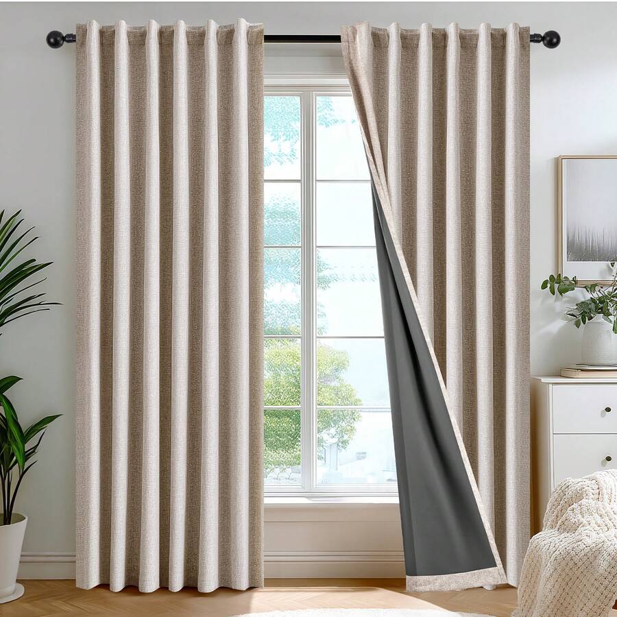 2 Panels Blackout Curtains Bac - Blackout Curtains recension och pris