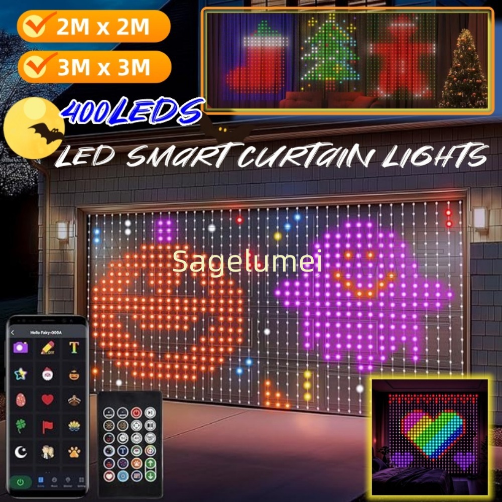 400LED String Lights Smart Cur - String Curtain Light recension och pris