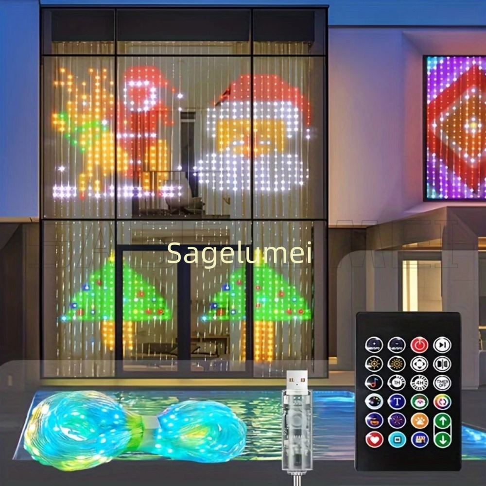 400LED String Lights Smart Cur - String Curtain Light recension och pris