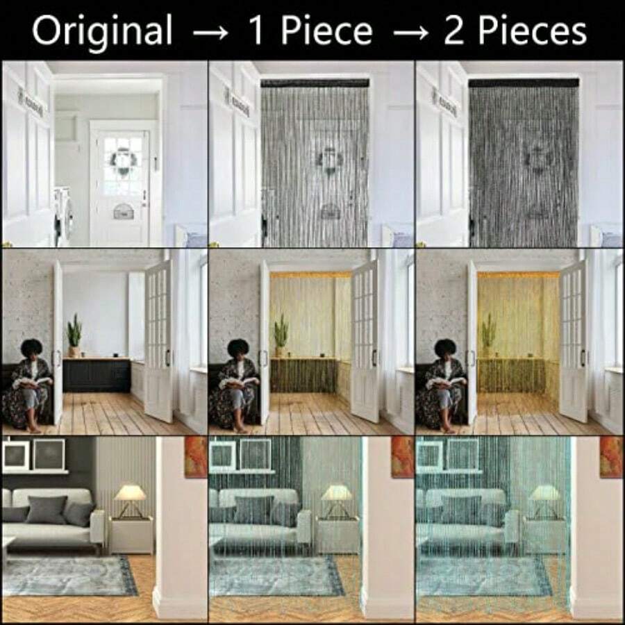 Glitter Beaded String Curtain  - String Curtain Light recension och pris