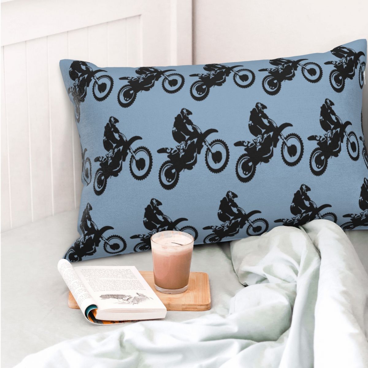Moto X Dirt Bike Monotone Vect - Home Decor Vector recension och pris