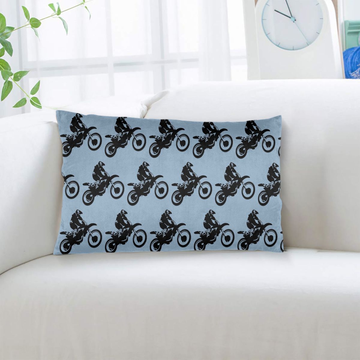 Moto X Dirt Bike Monotone Vect - Home Decor Vector recension och pris