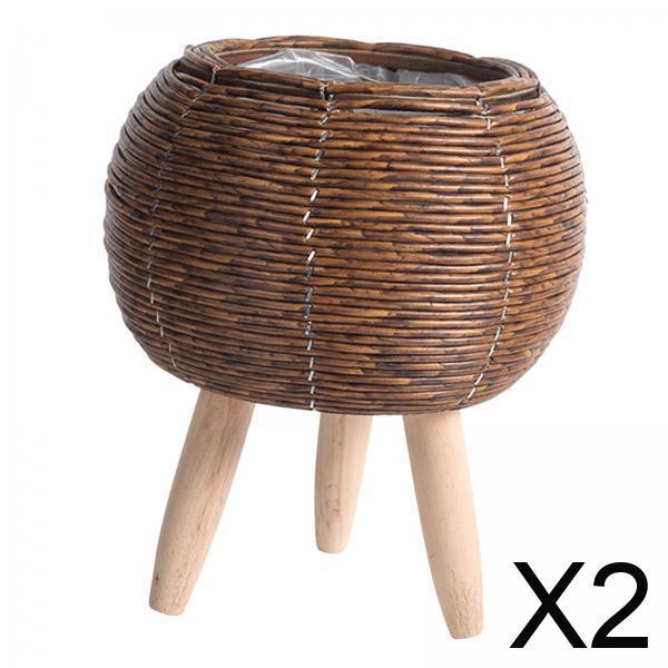 Woven Basket with Stand Indoor - Home Decor Rattan recension och pris