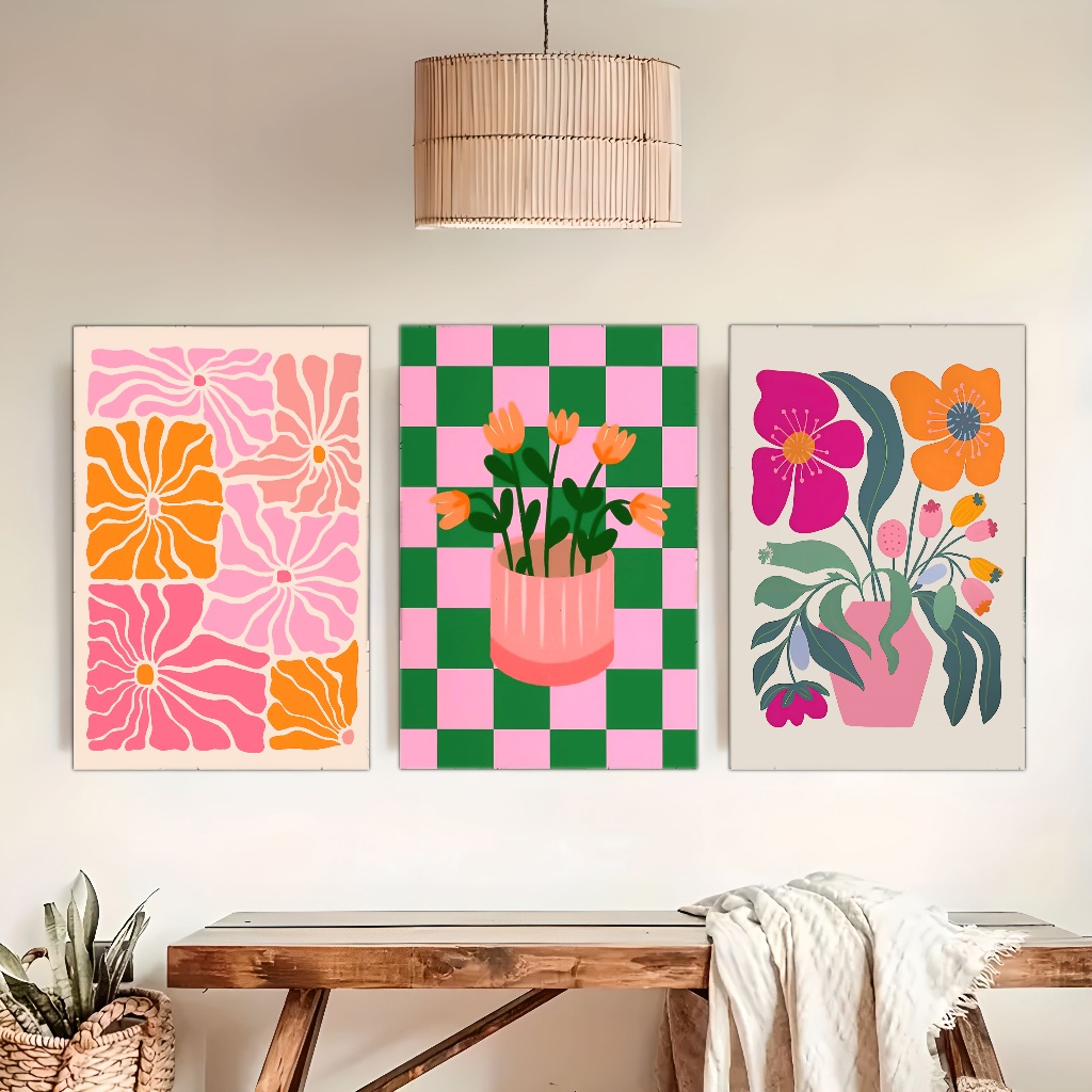 Vibrant Flowers and Vases Canv - Home Decor Vase With Flowers recension och pris