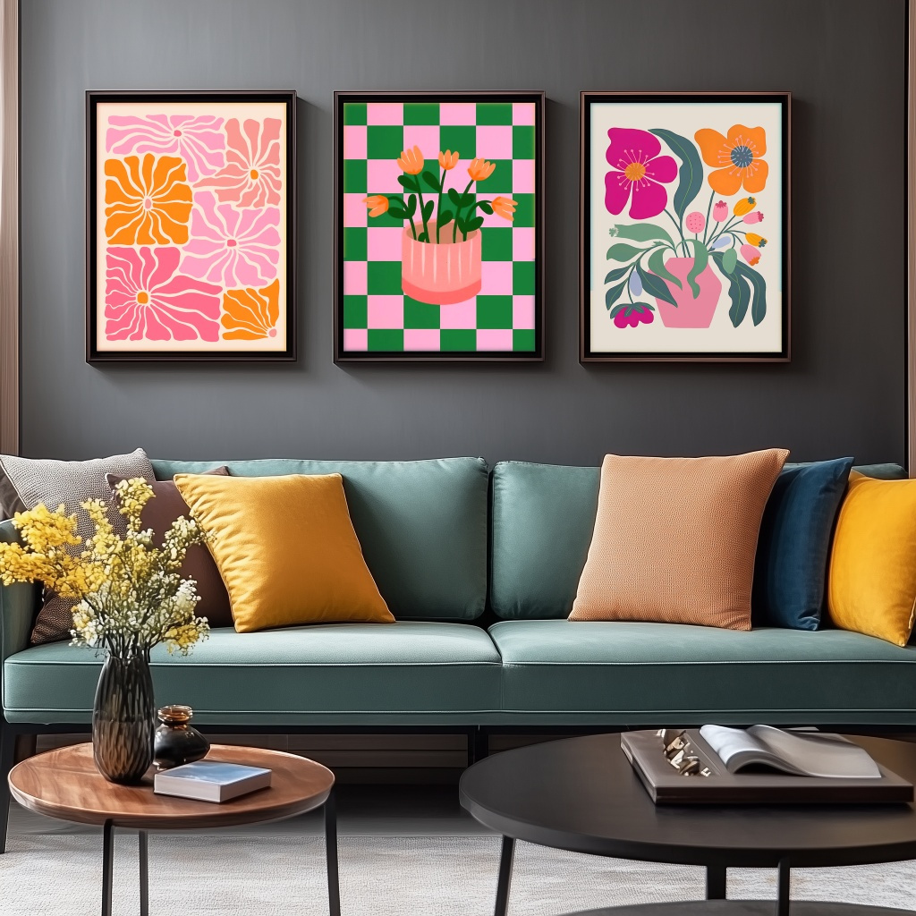 Vibrant Flowers and Vases Canv - Home Decor Vase With Flowers recension och pris