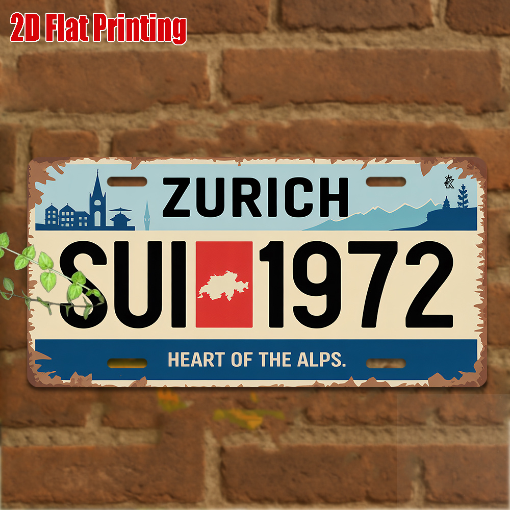 AL Sign - Vintage Durable Meta - Home Decor Zurich recension och pris