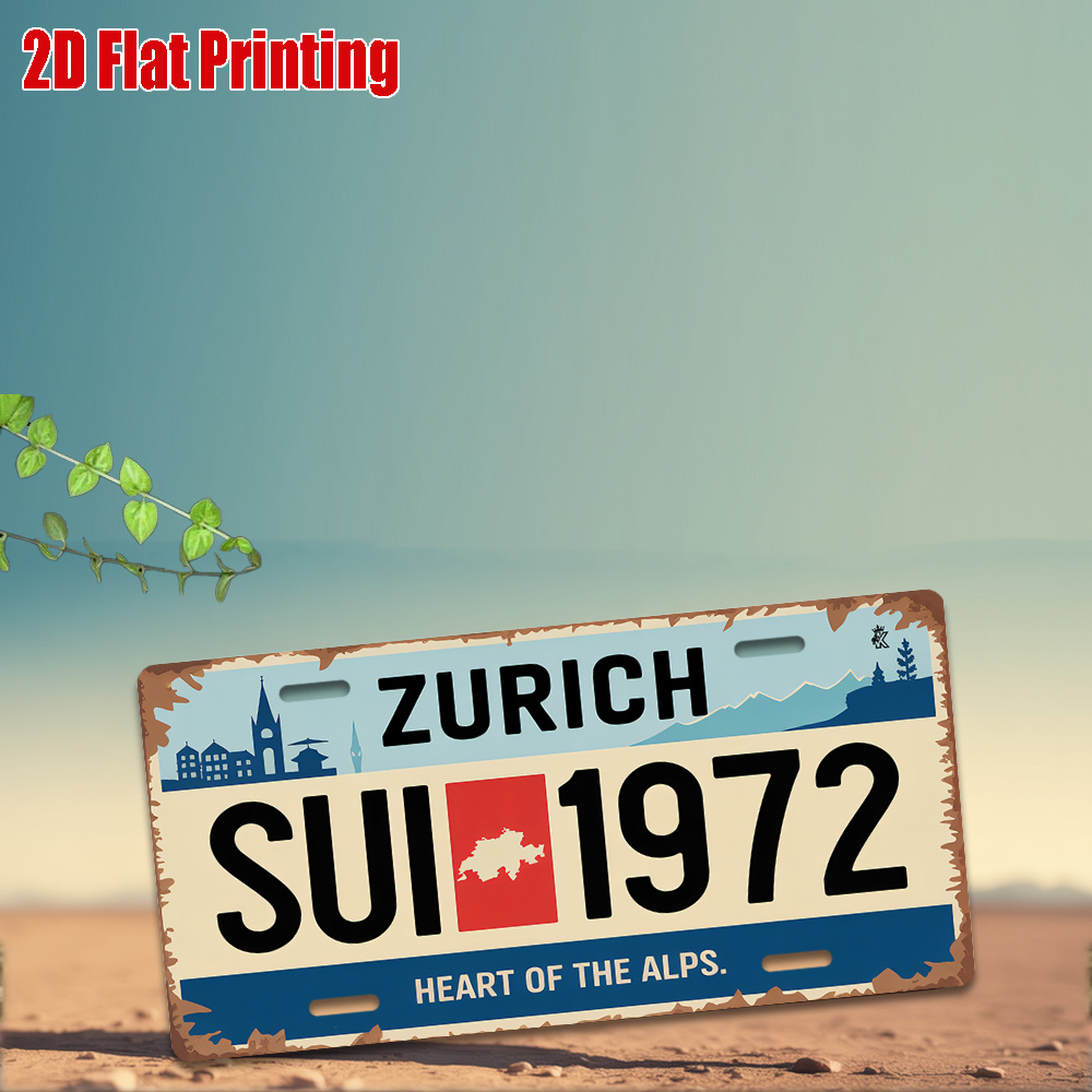 AL Sign - Vintage Durable Meta - Home Decor Zurich recension och pris