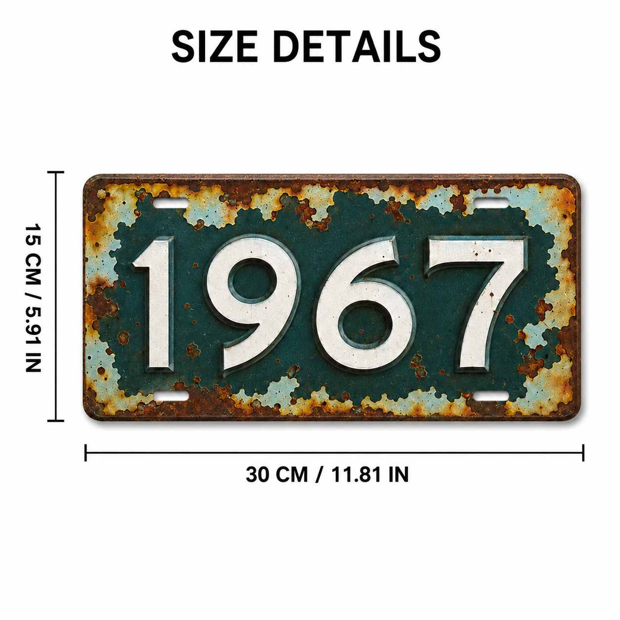 2D Flat,1pc Vintage Metal  Sig - Home Decor Zurich recension och pris