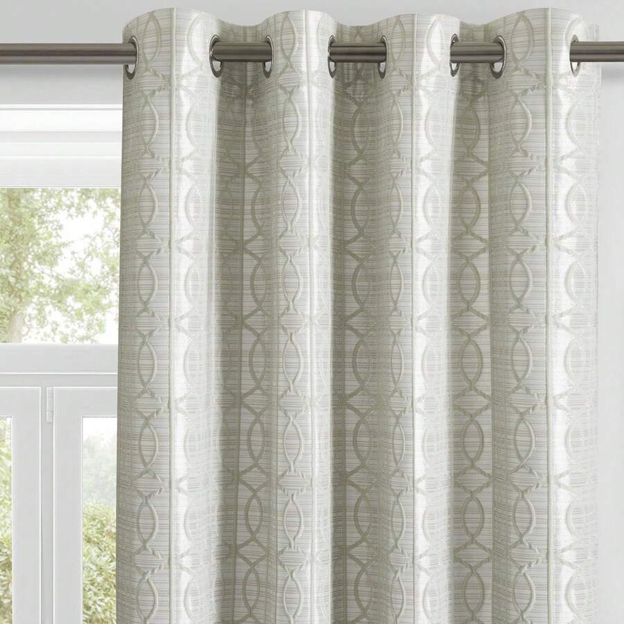 Geometric Jacquard Blackout Cu - Blackout Curtains recension och pris