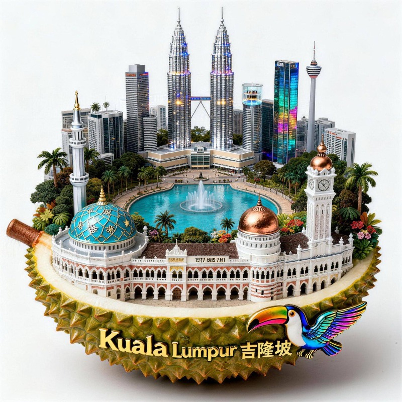 Malaysia Fridge Magnets Metal  - Home Decor Kuala Lumpur recension och pris