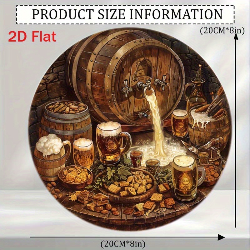 1Pc Round 2D Flat Aluminum Sig - Home Decor Korea recension och pris