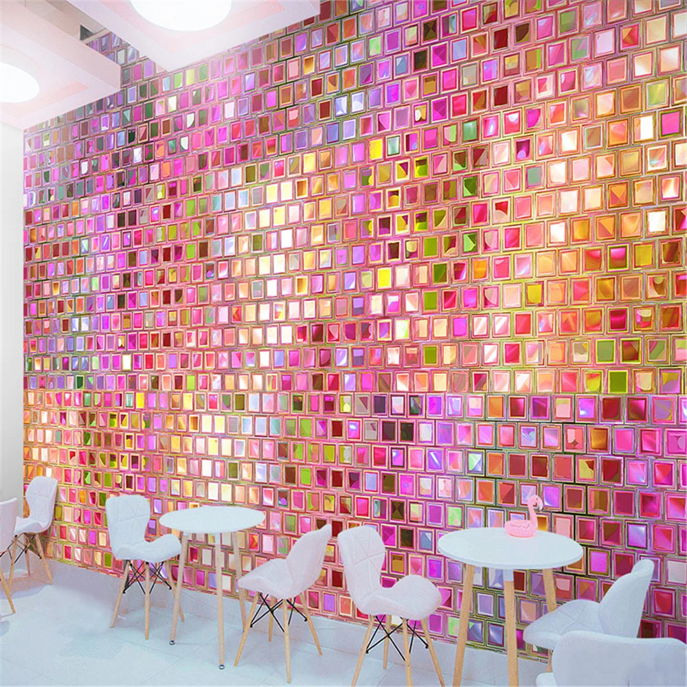 Custom Colored mosaic wallpape - Home Decor Online Shop recension och pris