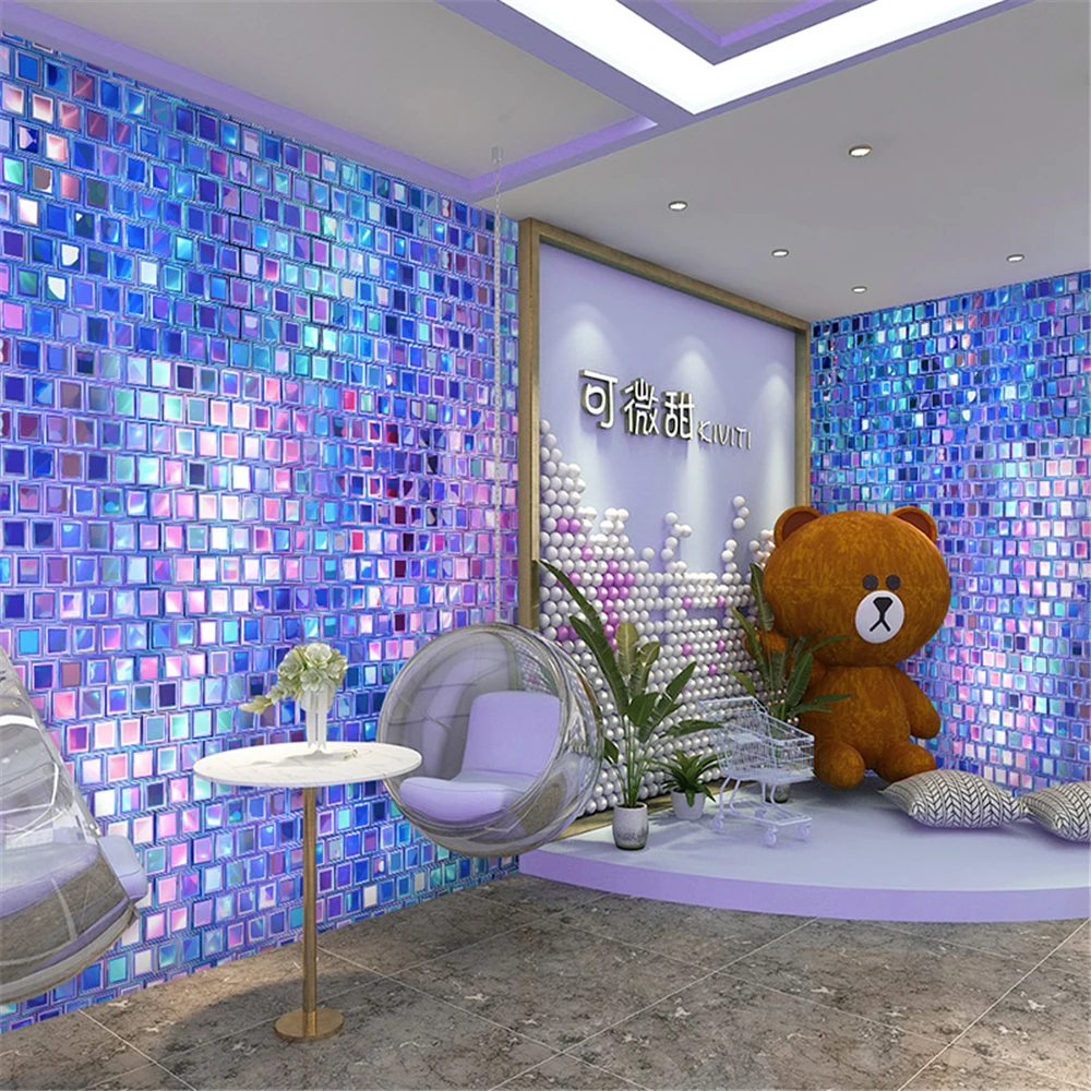 Custom Colored mosaic wallpape - Home Decor Online Shop recension och pris