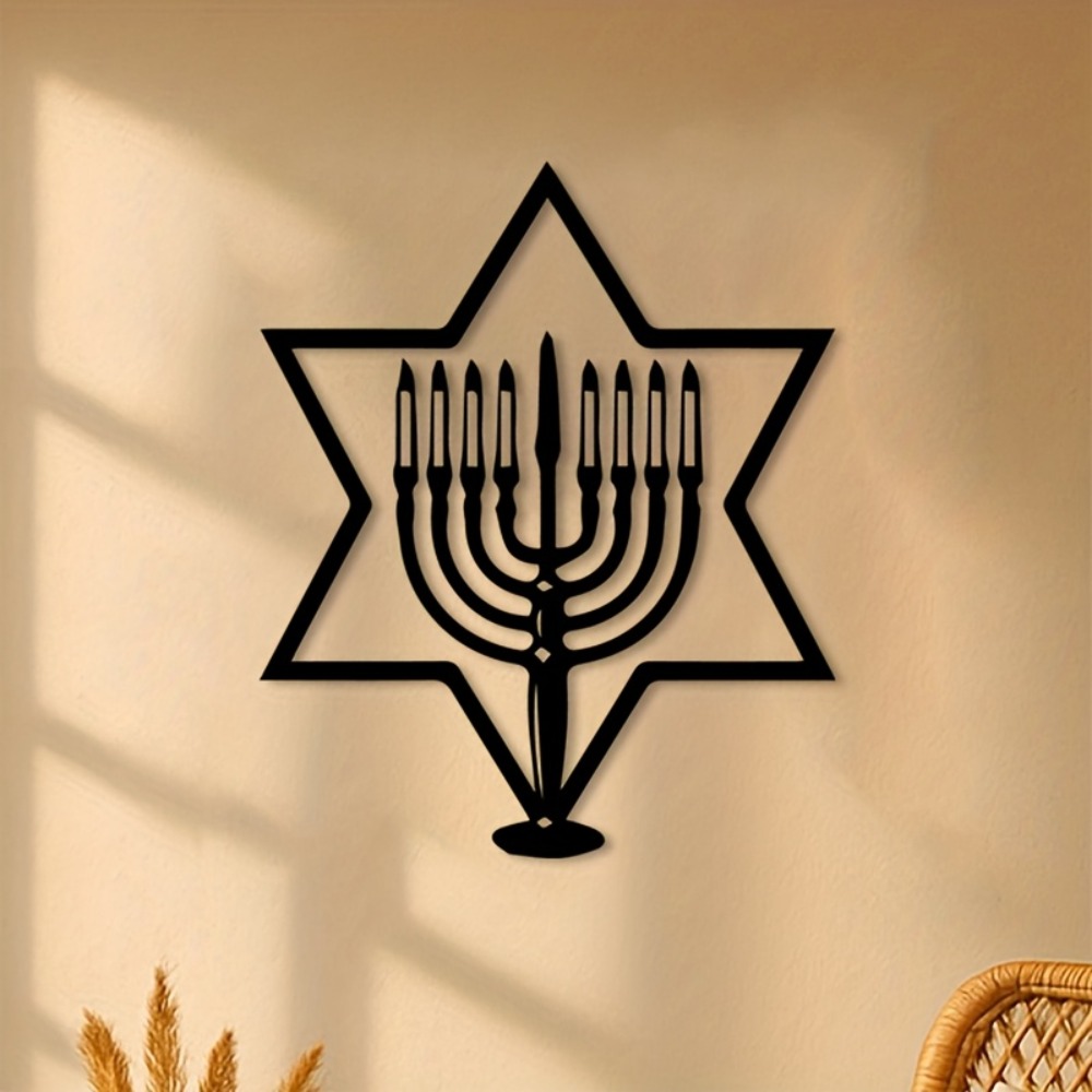 CIFBUY Metal Wall Art Menorah  - Home Decor Gift recension och pris